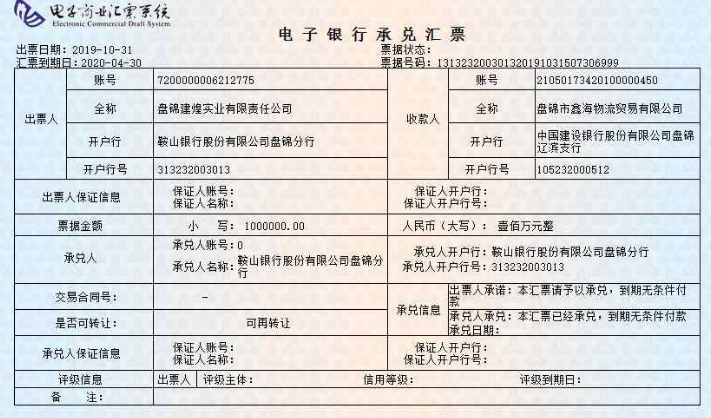 鞍山银行电子承兑汇票贴现